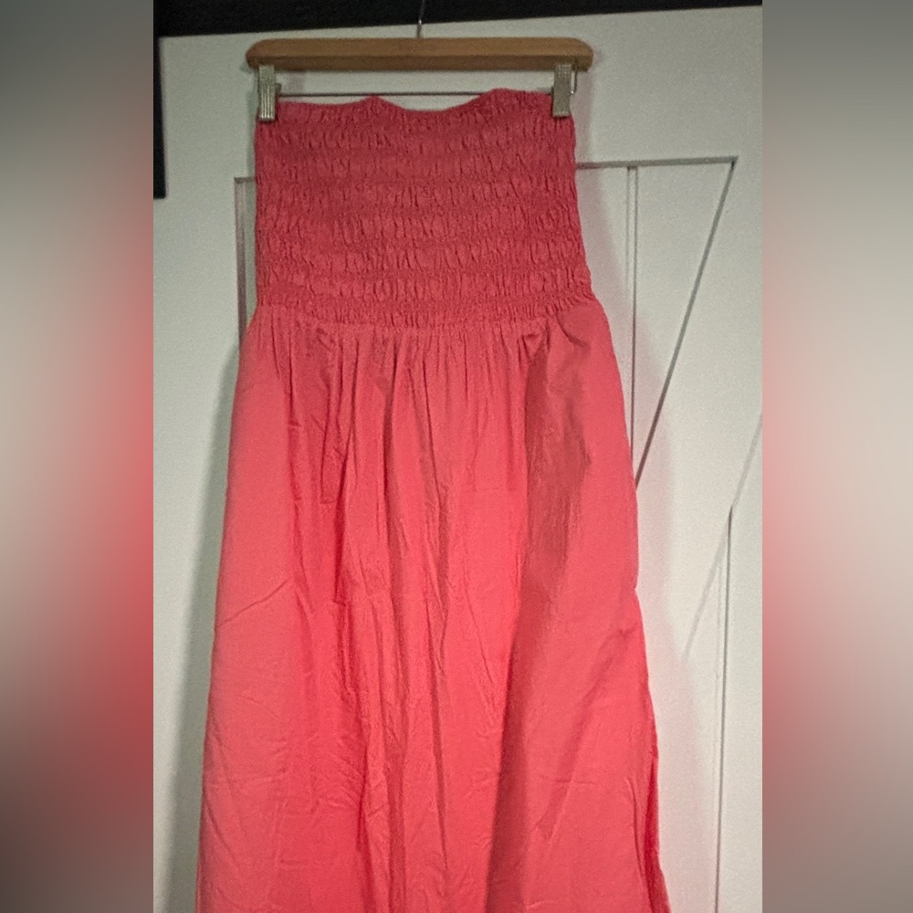 Old navy coral casual strapless dress